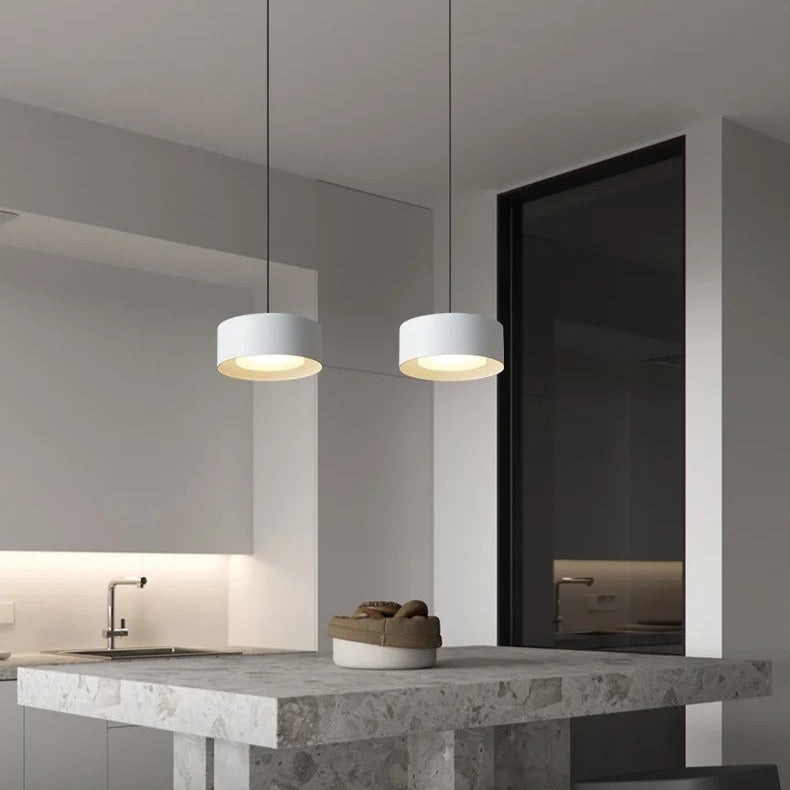 Round Panel Acrylic Hanging Pendant Light