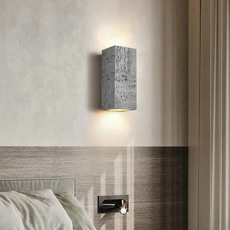 Wabi-Sabi Cement Japandi Minimalist Wall Light