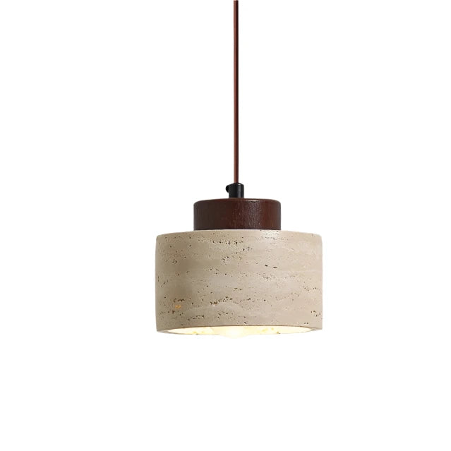 Nordic Travertine Clear Minimalist Pendant Light