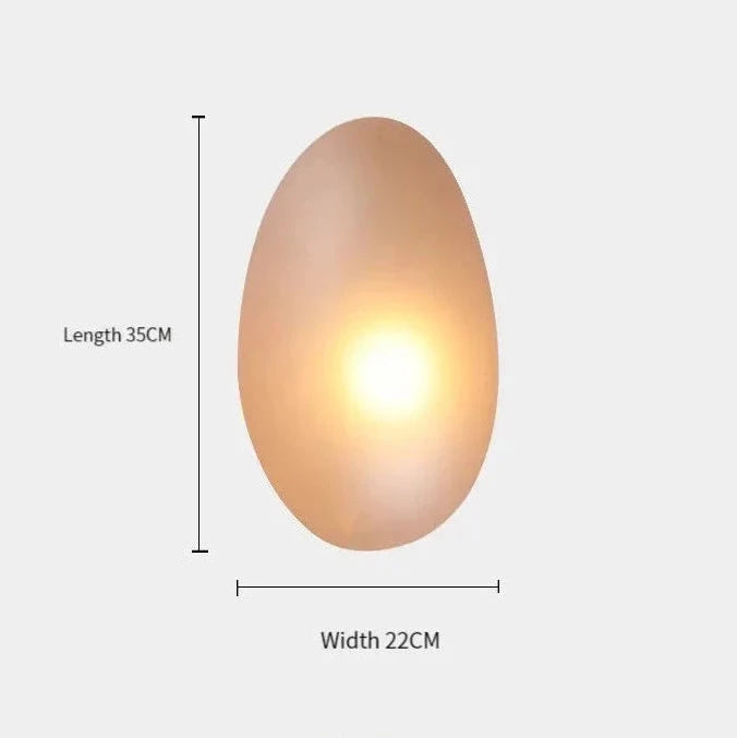 Stained Cobblestone Shape Glass Wall Light