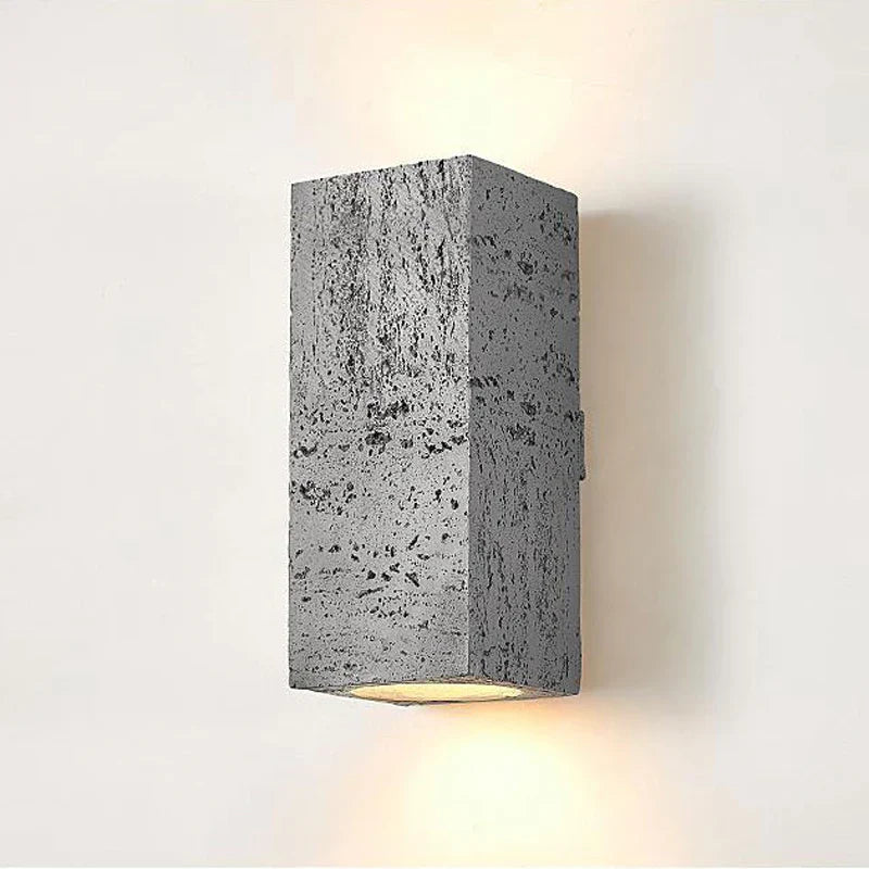 Wabi-Sabi Cement Japandi Minimalist Wall Light