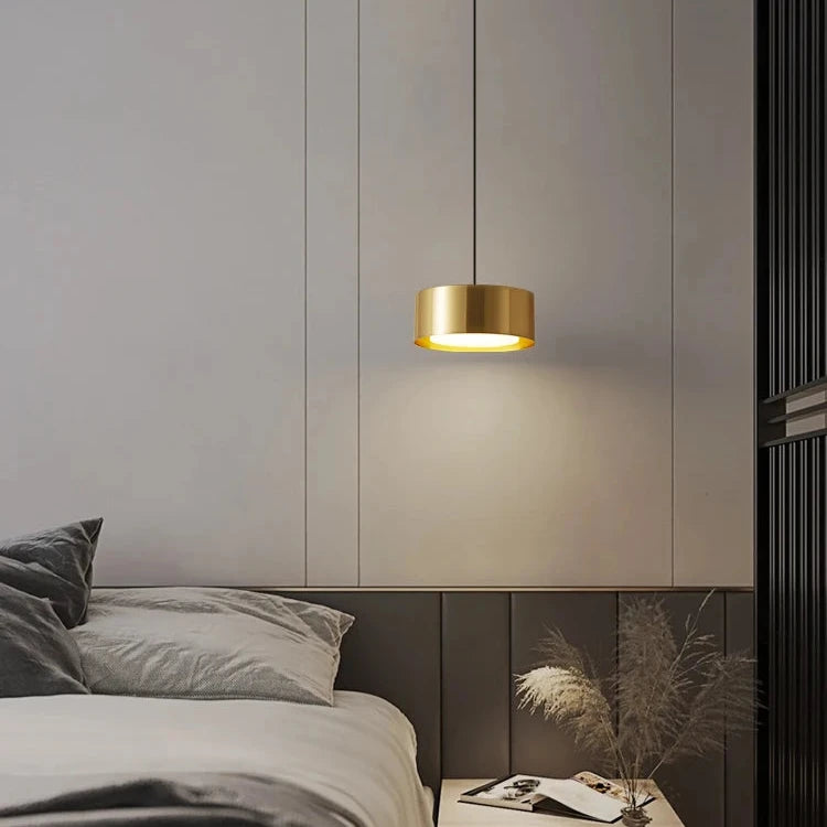 Round Panel Acrylic Hanging Pendant Light