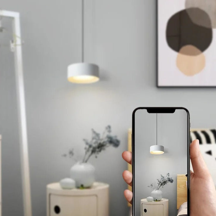 Round Panel Acrylic Hanging Pendant Light