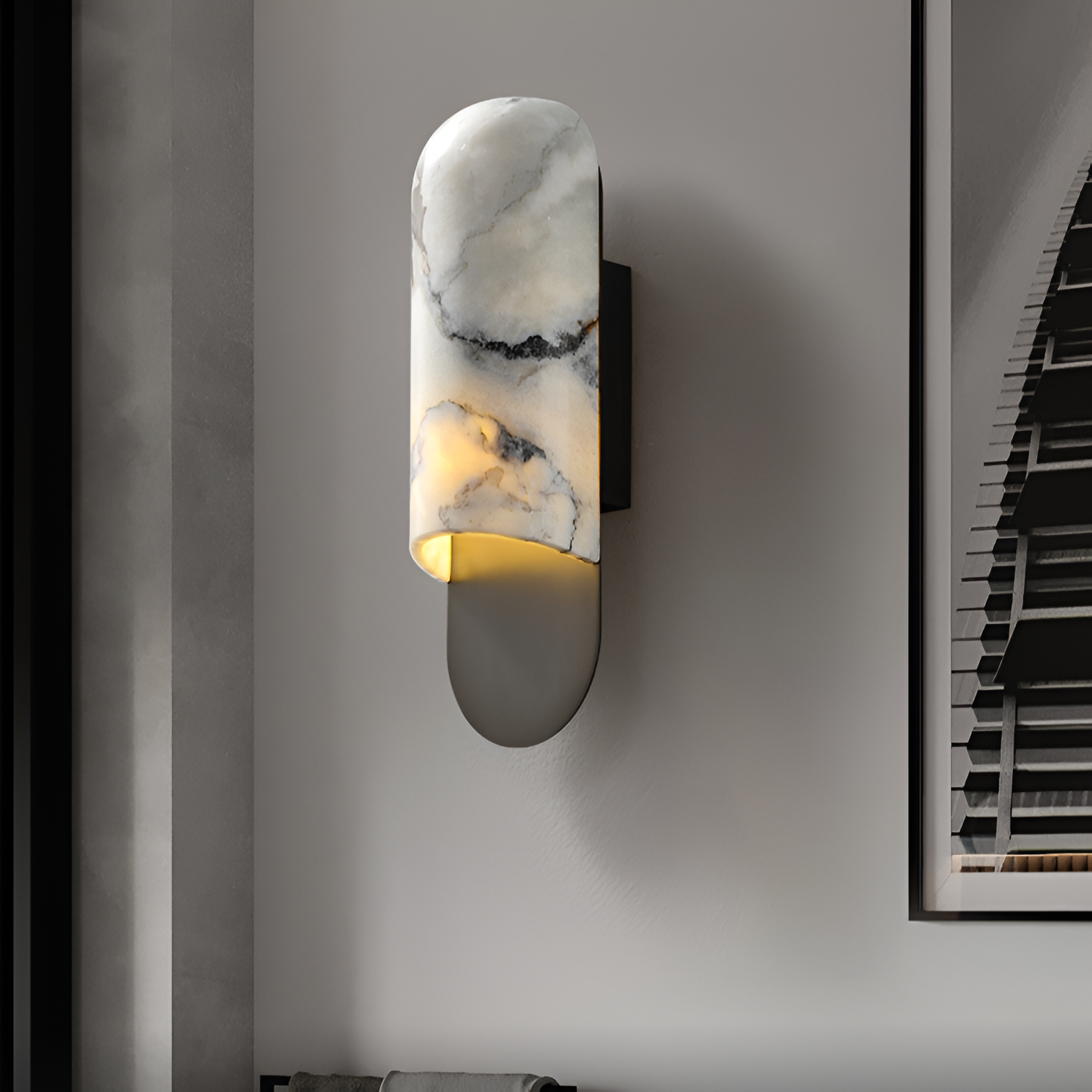 Morwenna Nordic Marble Cave LED Wall Light