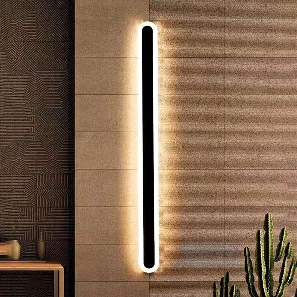 Edge Minimalist Metal Oval IP65 WaterProof Outdoor Wall Light