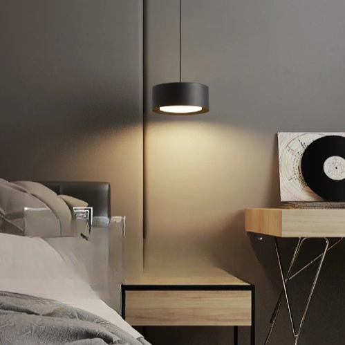 Round Panel Acrylic Hanging Pendant Light