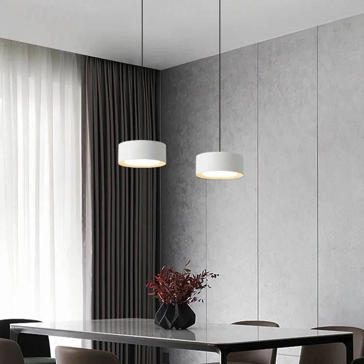 Round Panel Acrylic Hanging Pendant Light