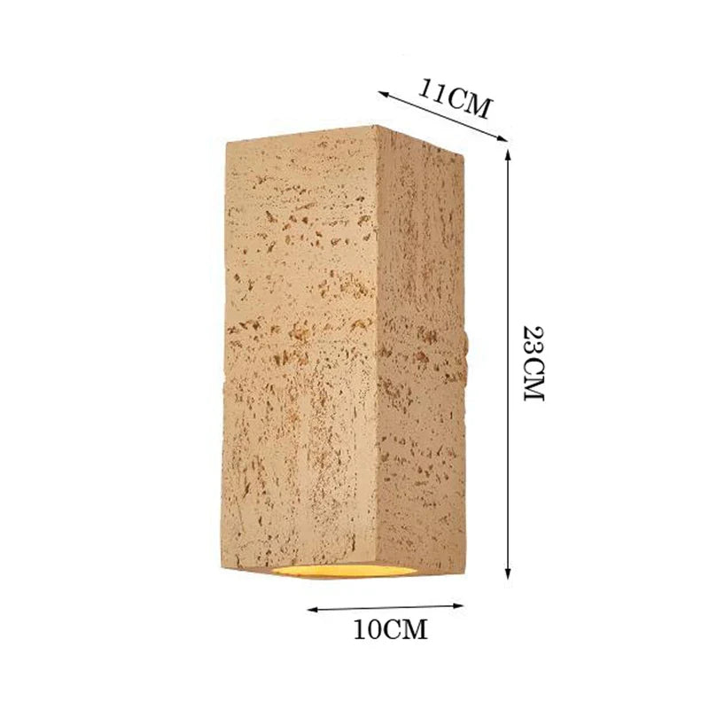 Wabi-Sabi Cement Japandi Minimalist Wall Light