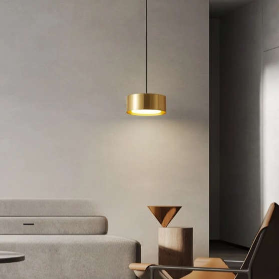 Round Panel Acrylic Hanging Pendant Light