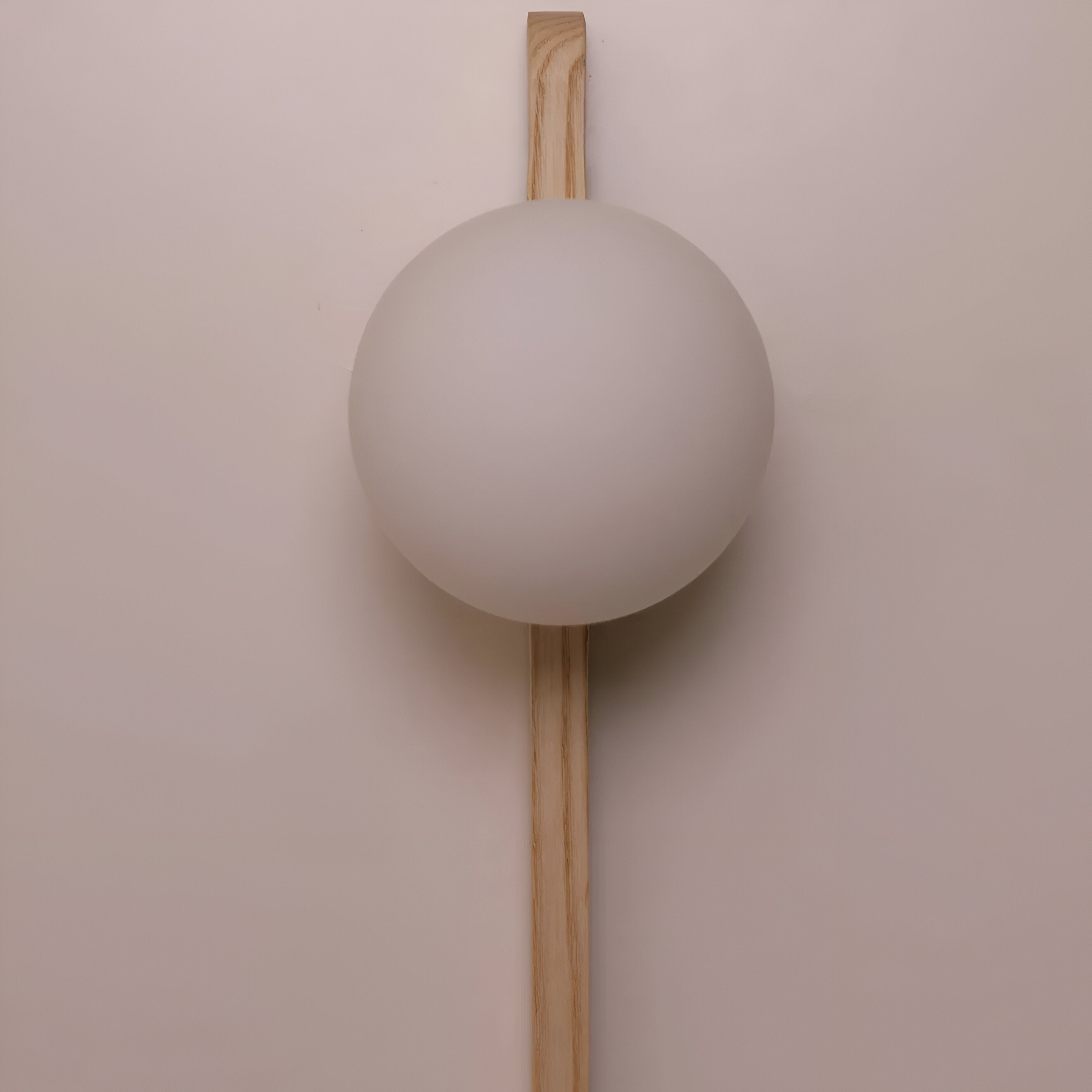 Thais Wood Nordic Glass Wall Light