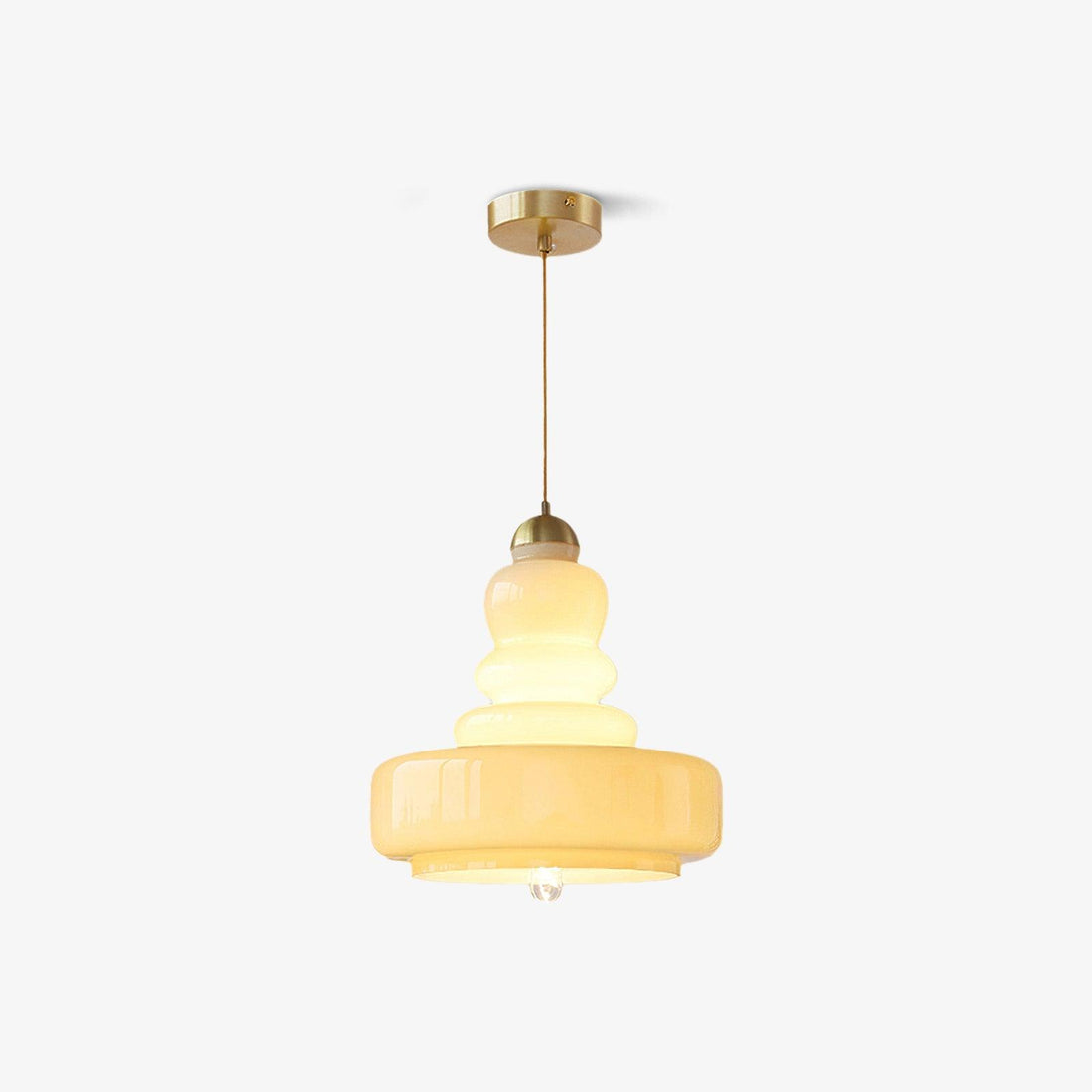 Ellery Vintage Schoolhouse Glass Pendant Light
