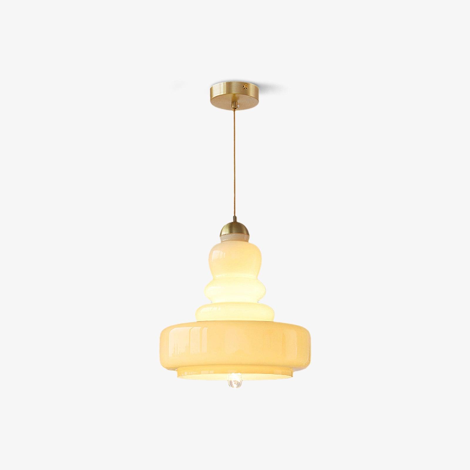 Ellery Vintage Schoolhouse Glass Pendant Light