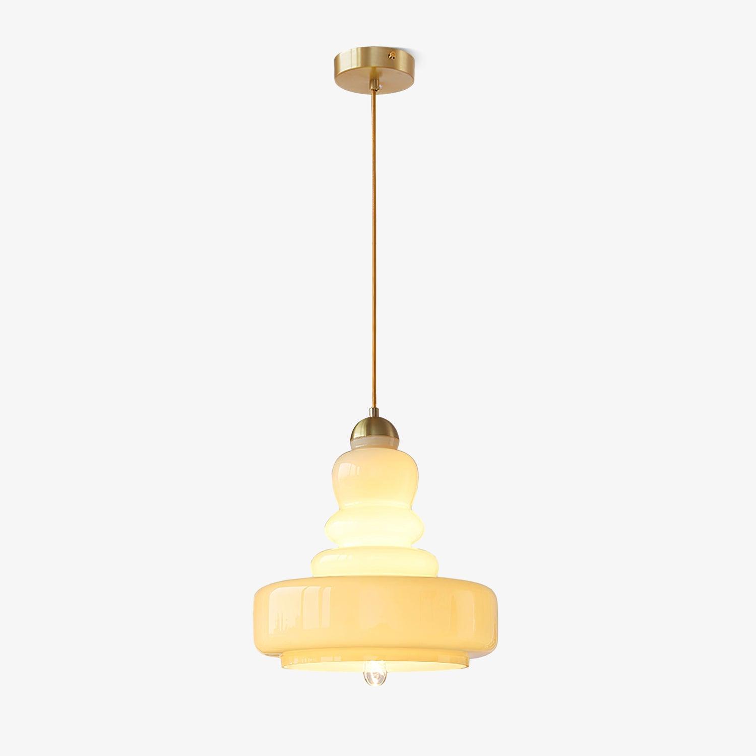 Ellery Vintage Schoolhouse Glass Pendant Light