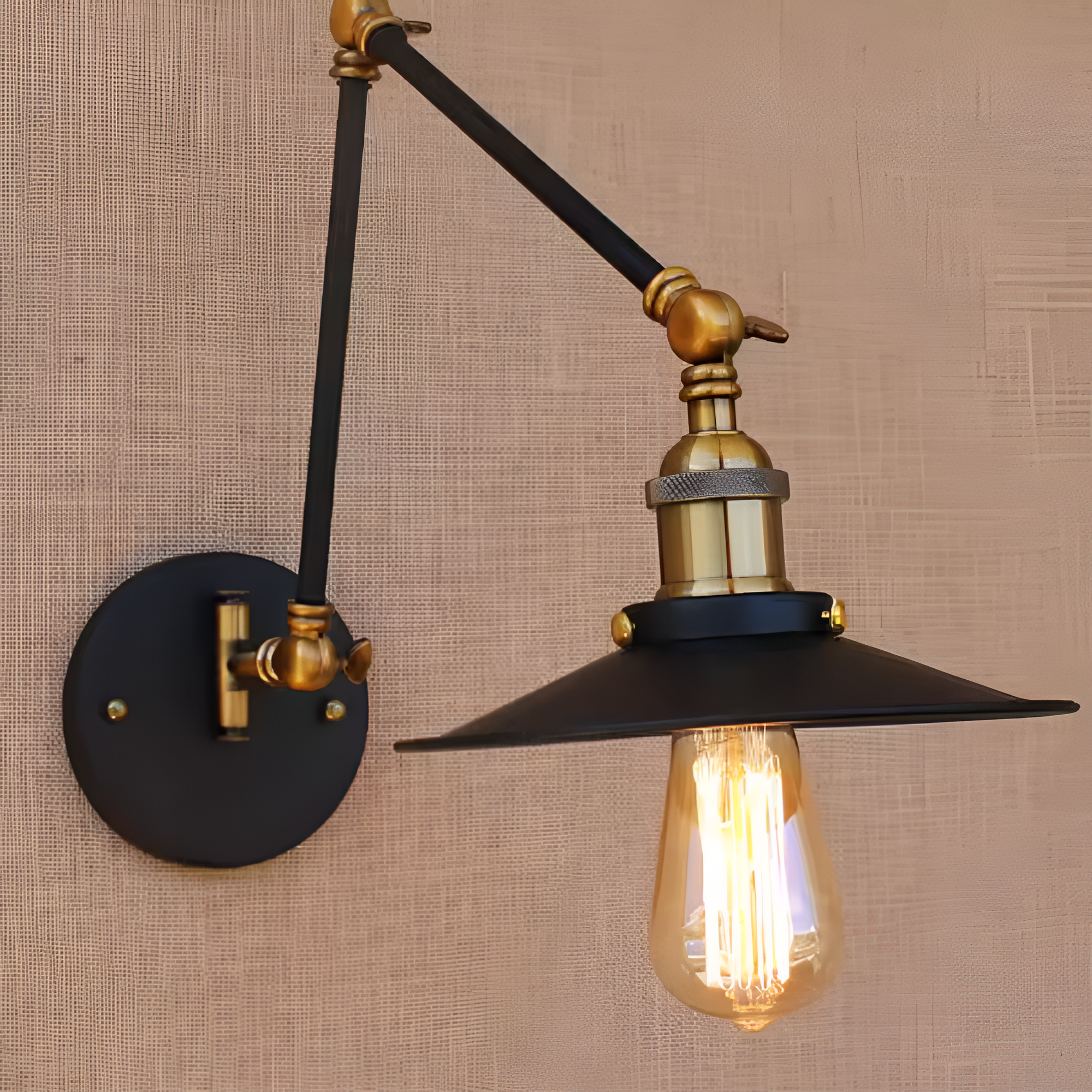 Marzella Industrial Retro Iron Vintage Wall Lamp