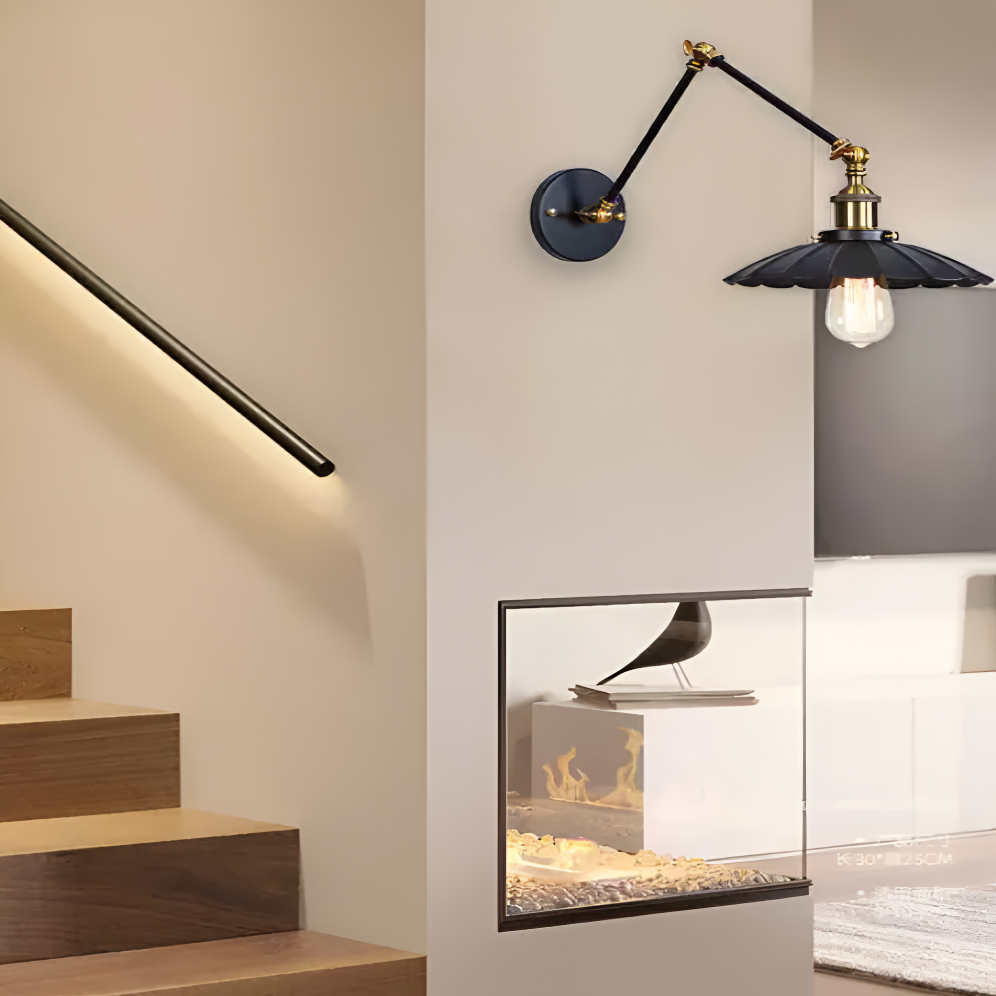 Marzella Industrial Retro Iron Vintage Wall Lamp