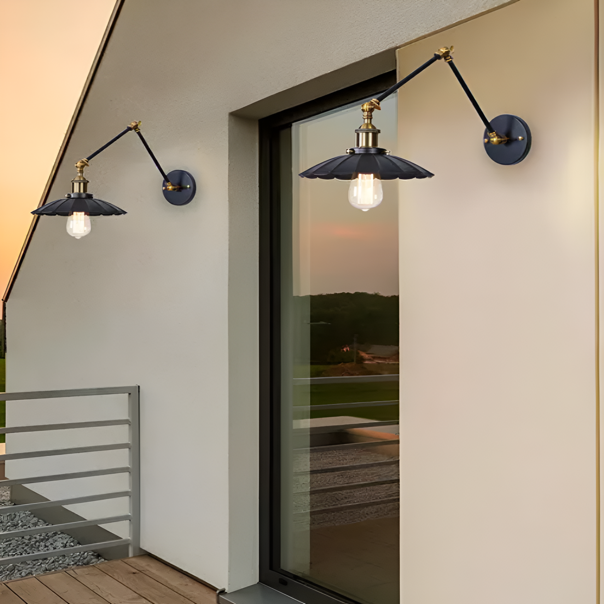 Marzella Industrial Retro Iron Vintage Wall Lamp