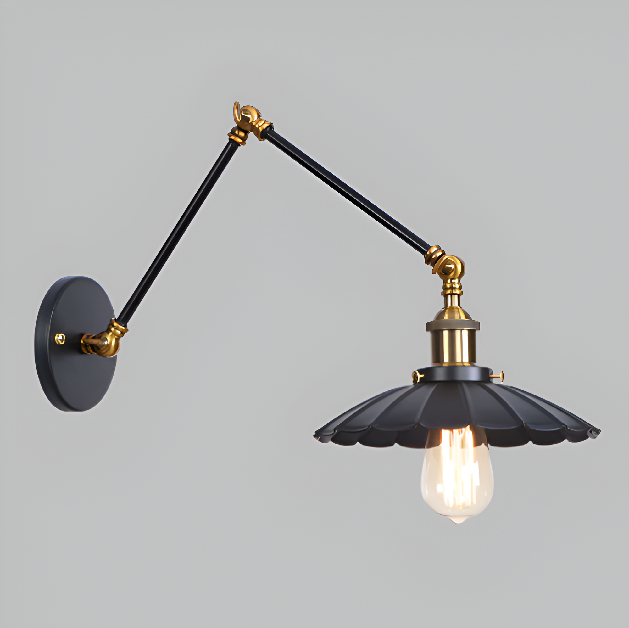 Marzella Industrial Retro Iron Vintage Wall Lamp