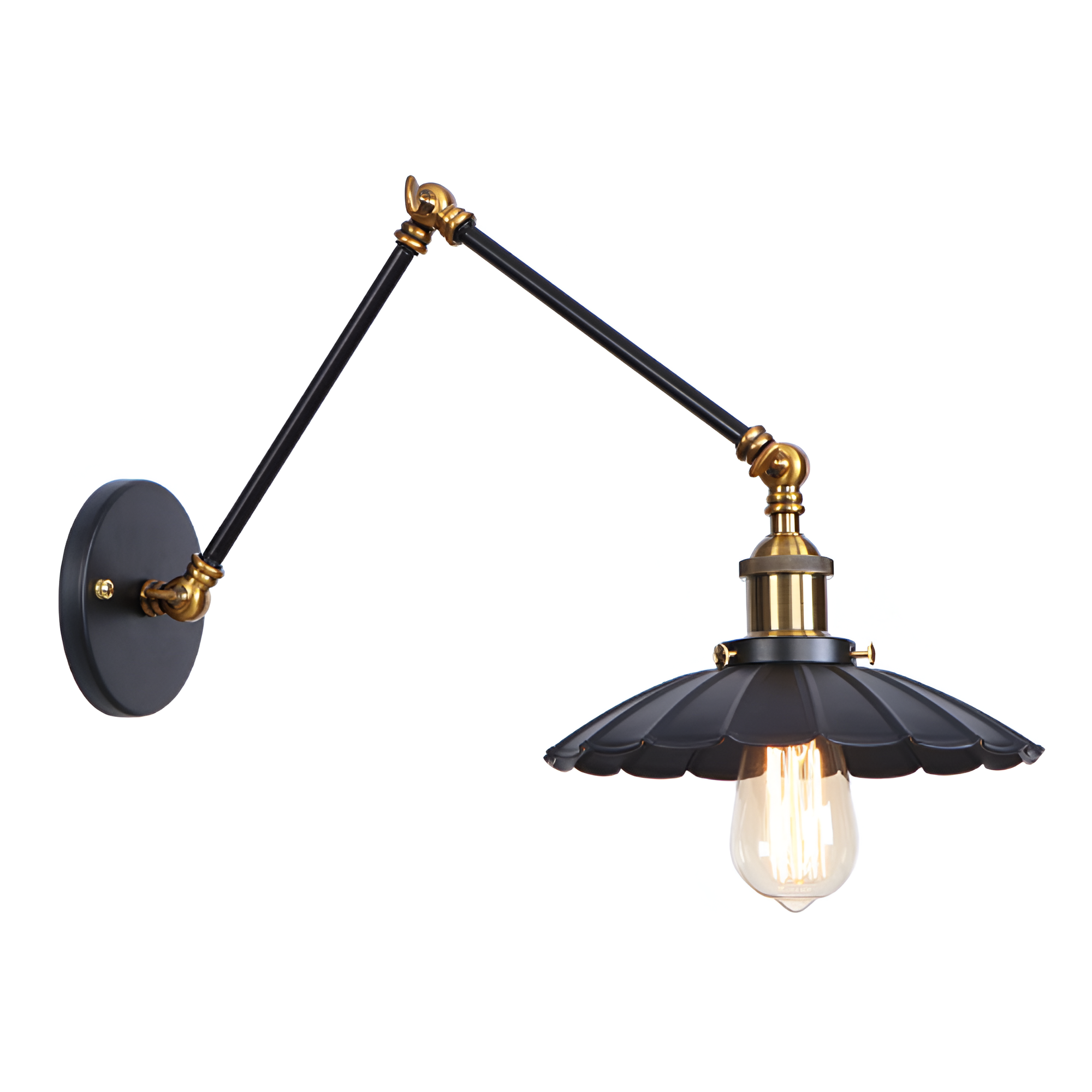 Marzella Industrial Retro Iron Vintage Wall Lamp