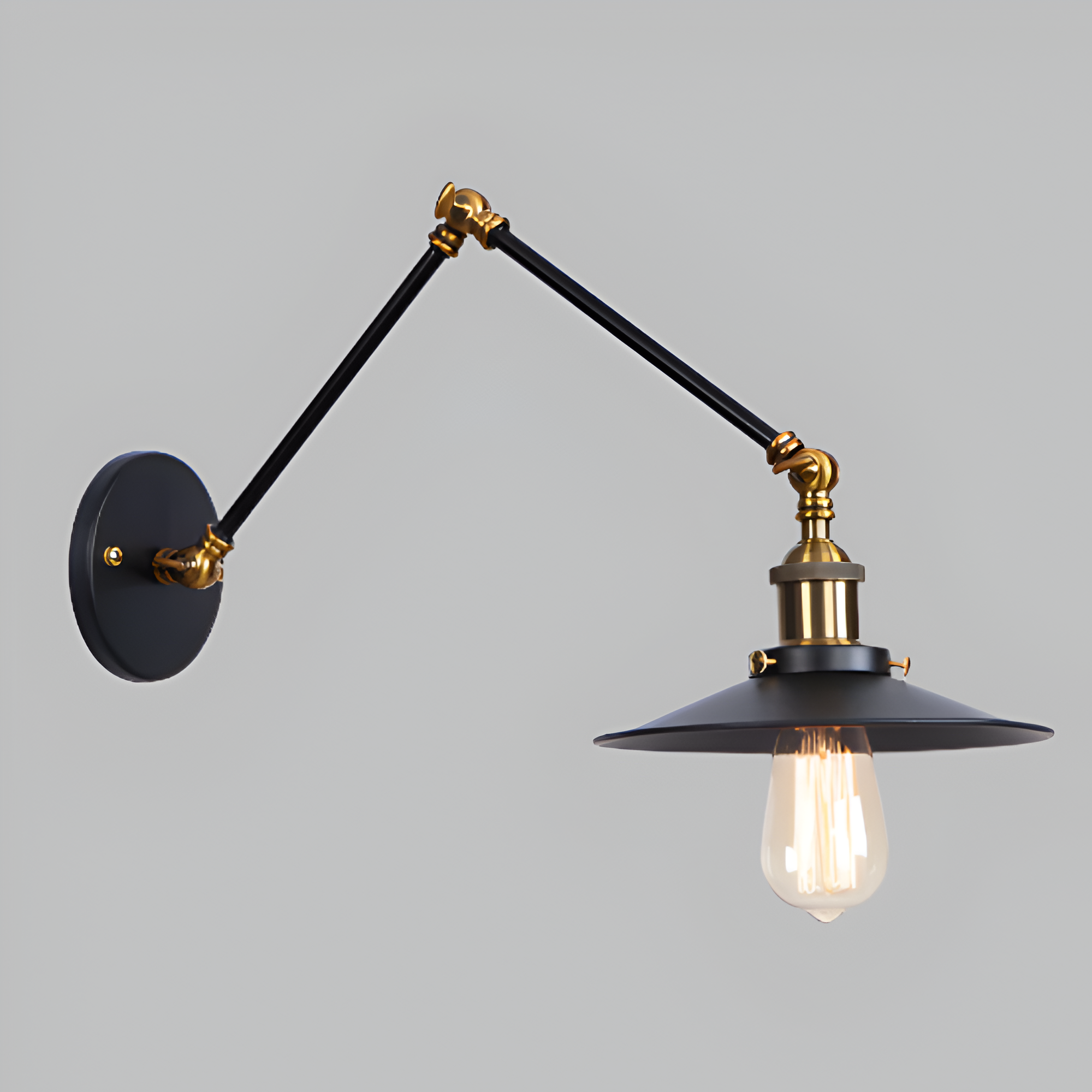 Marzella Industrial Retro Iron Vintage Wall Lamp