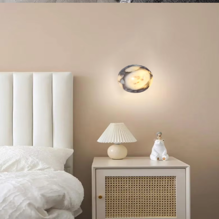 Nordic Black Marble Wall Sconce