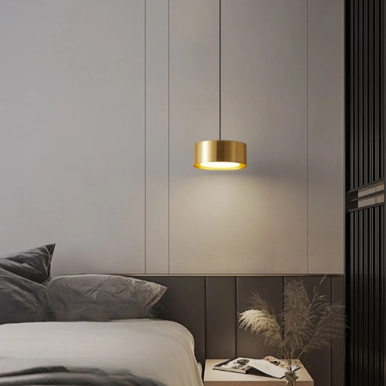 Round Panel Acrylic Hanging Pendant Light