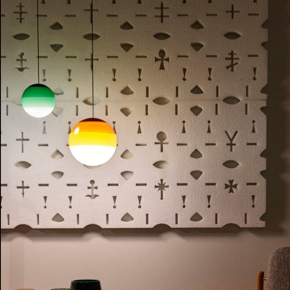 Lampada a sospensione con colore gradiente