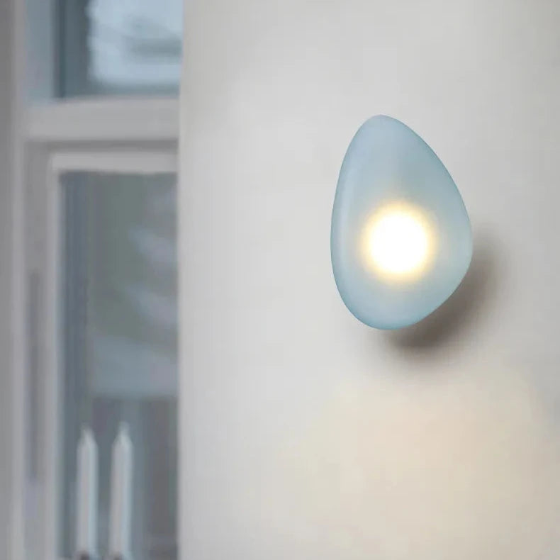 Stained Cobblestone Shape Glass Wall Light