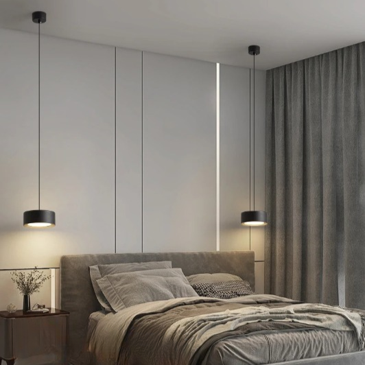 Round Panel Acrylic Hanging Pendant Light