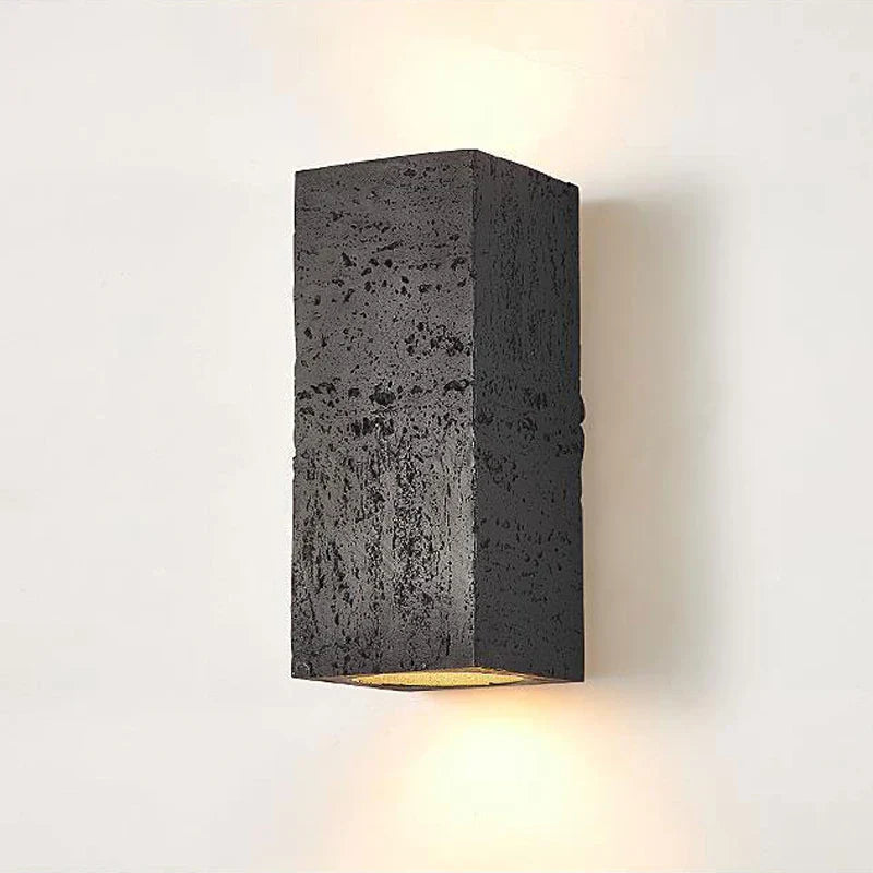 Wabi-Sabi Cement Japandi Minimalist Wall Light