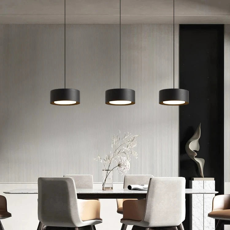 Round Panel Acrylic Hanging Pendant Light