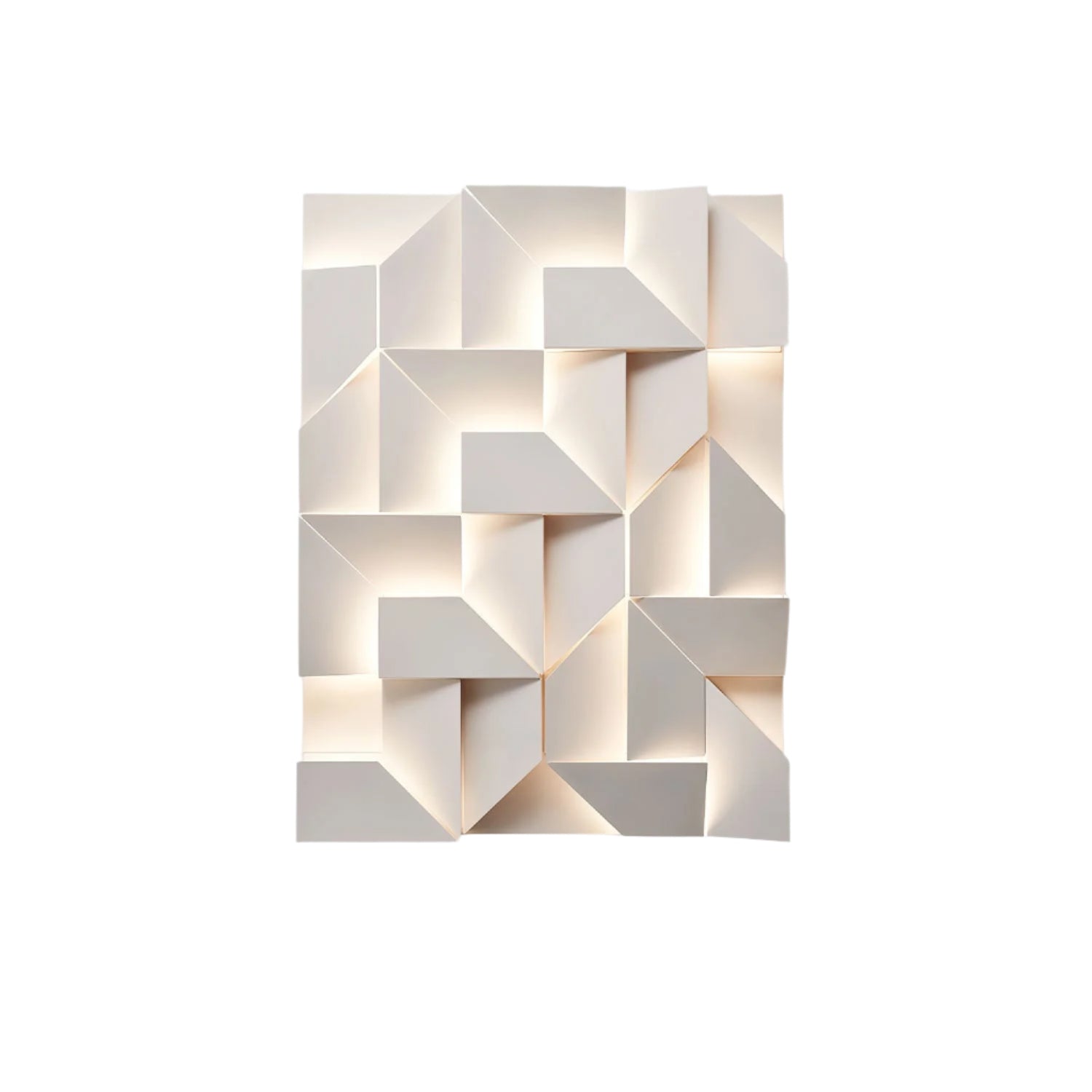 The Geometry of Silence Minimalist Aluminum Wall Light