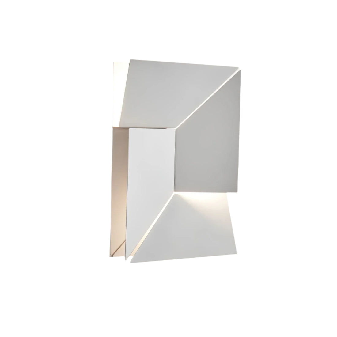 The Geometry of Silence Minimalist Aluminum Wall Light