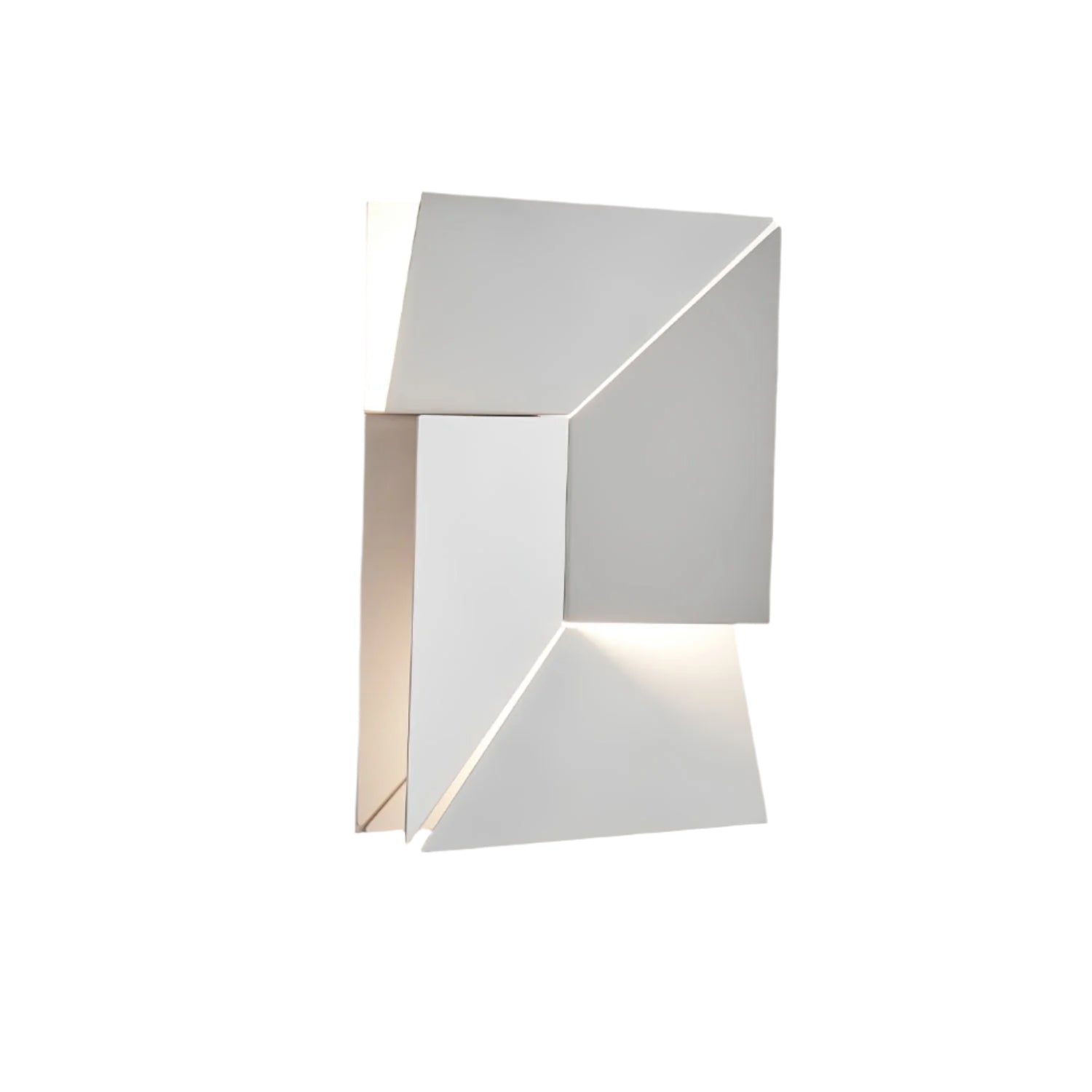 The Geometry of Silence Minimalist Aluminum Wall Light
