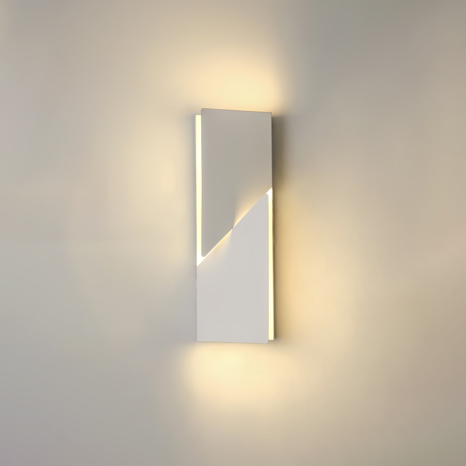 The Geometry of Silence Minimalist Aluminum Wall Light