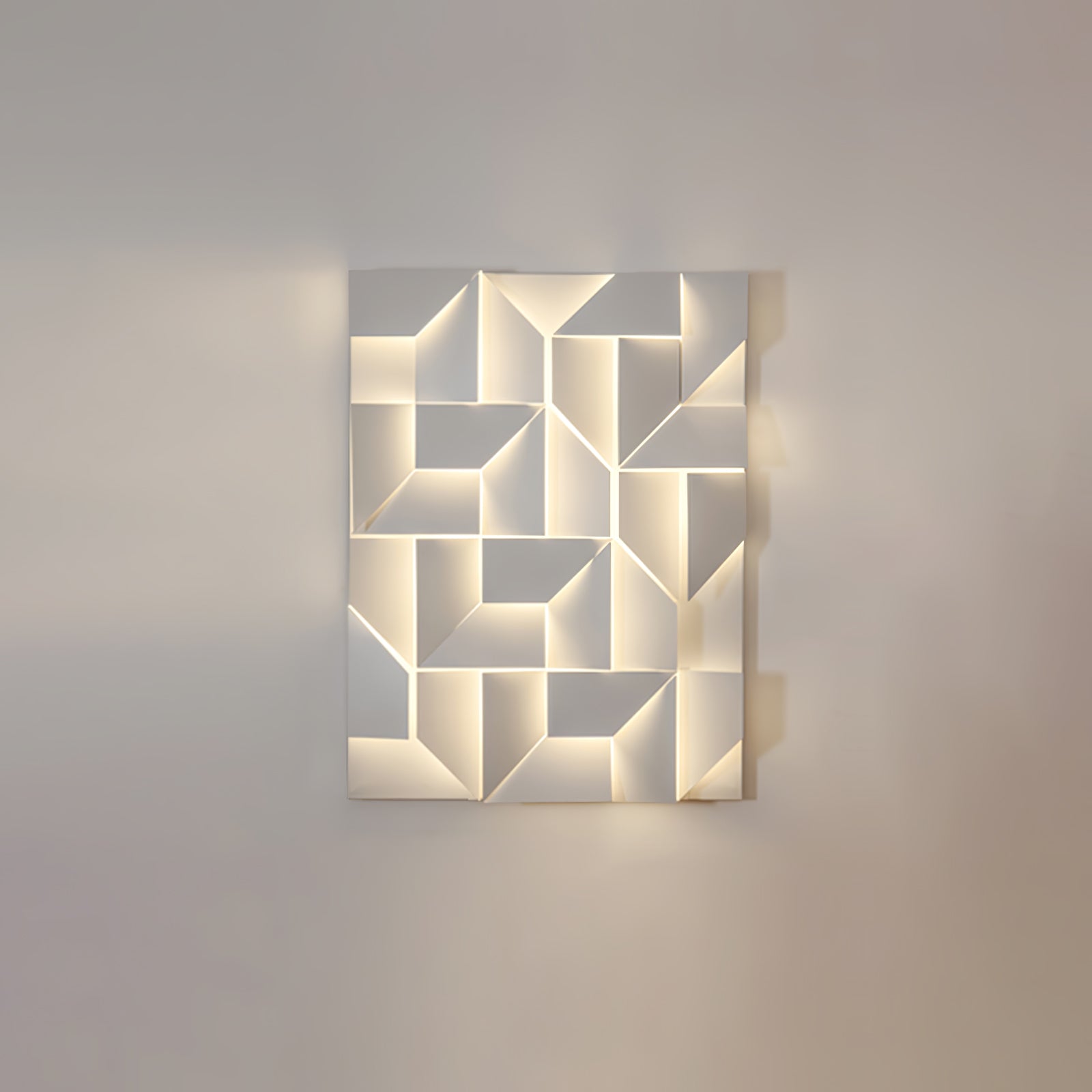 The Geometry of Silence Minimalist Aluminum Wall Light