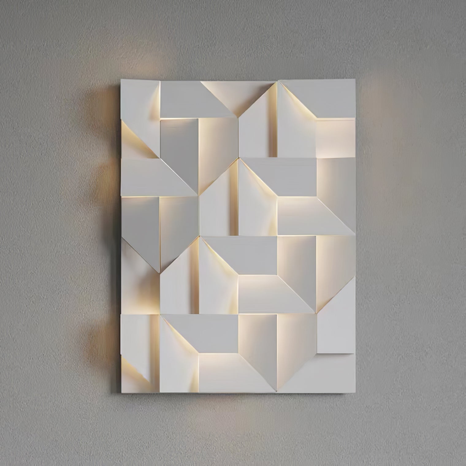 The Geometry of Silence Minimalist Aluminum Wall Light