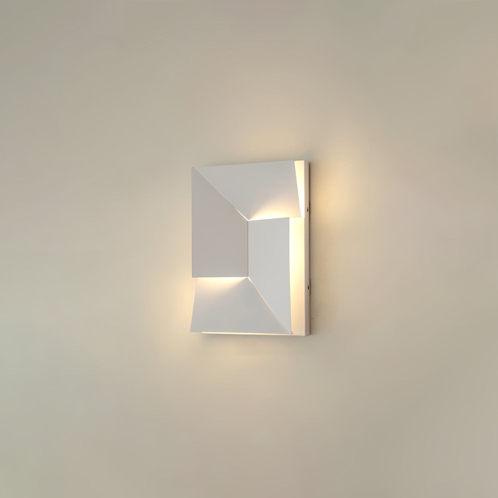 The Geometry of Silence Minimalist Aluminum Wall Light