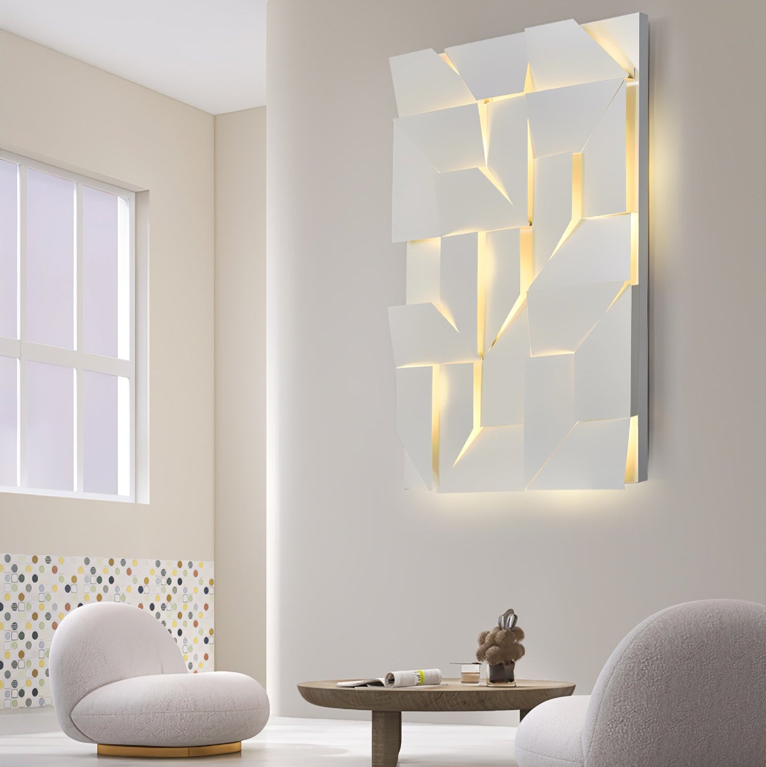 The Geometry of Silence Minimalist Aluminum Wall Light