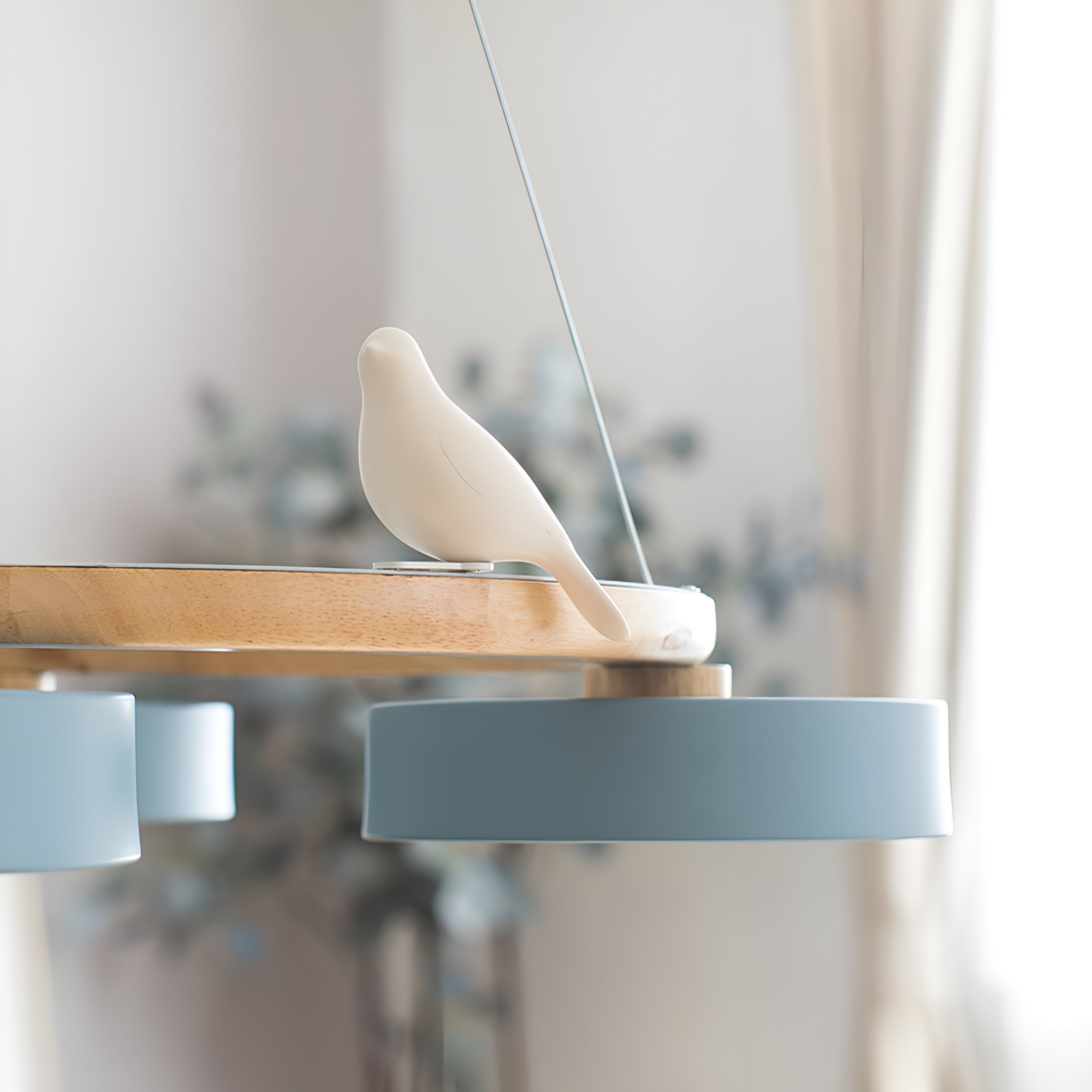 Sienna Nordic Acrylic Bird Round Pendant Light