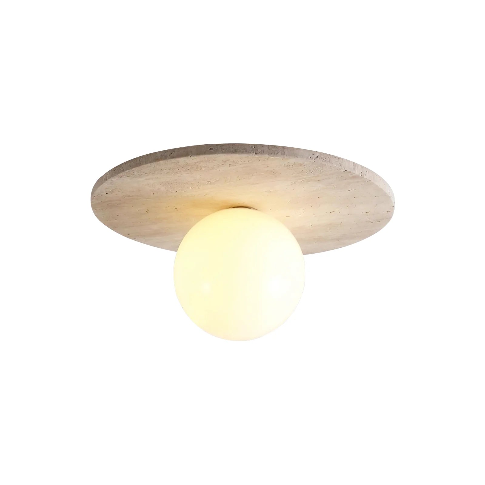 Tanner Essence Travertine Minimalist Ceiling Light