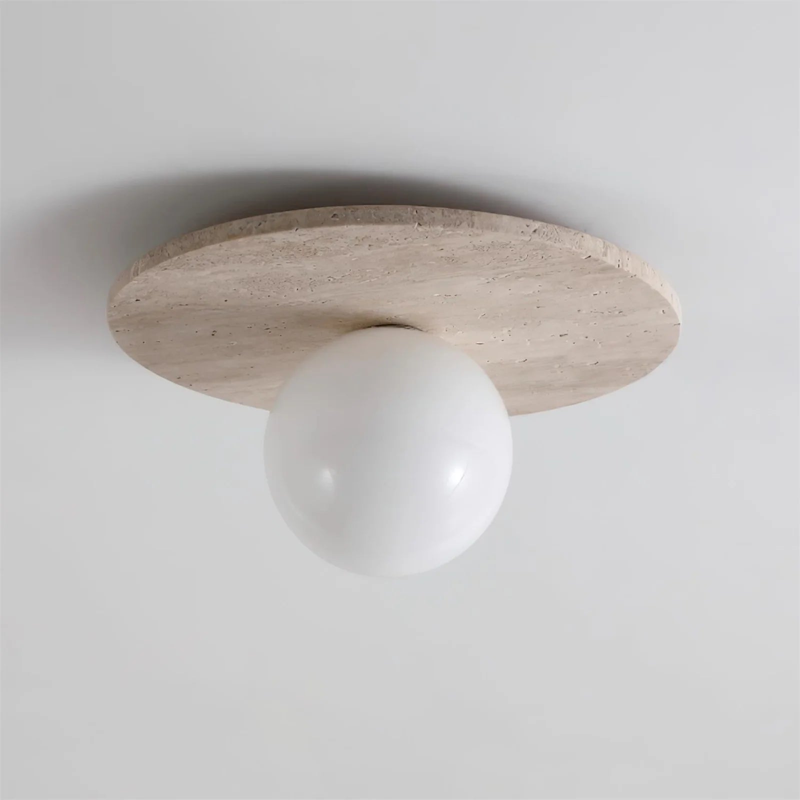 Tanner Essence Travertine Minimalist Ceiling Light