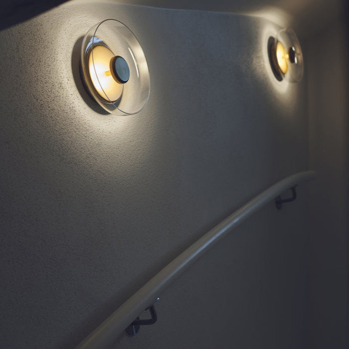 The Shimmering Glow Premium Minimalist Brass Wall Light