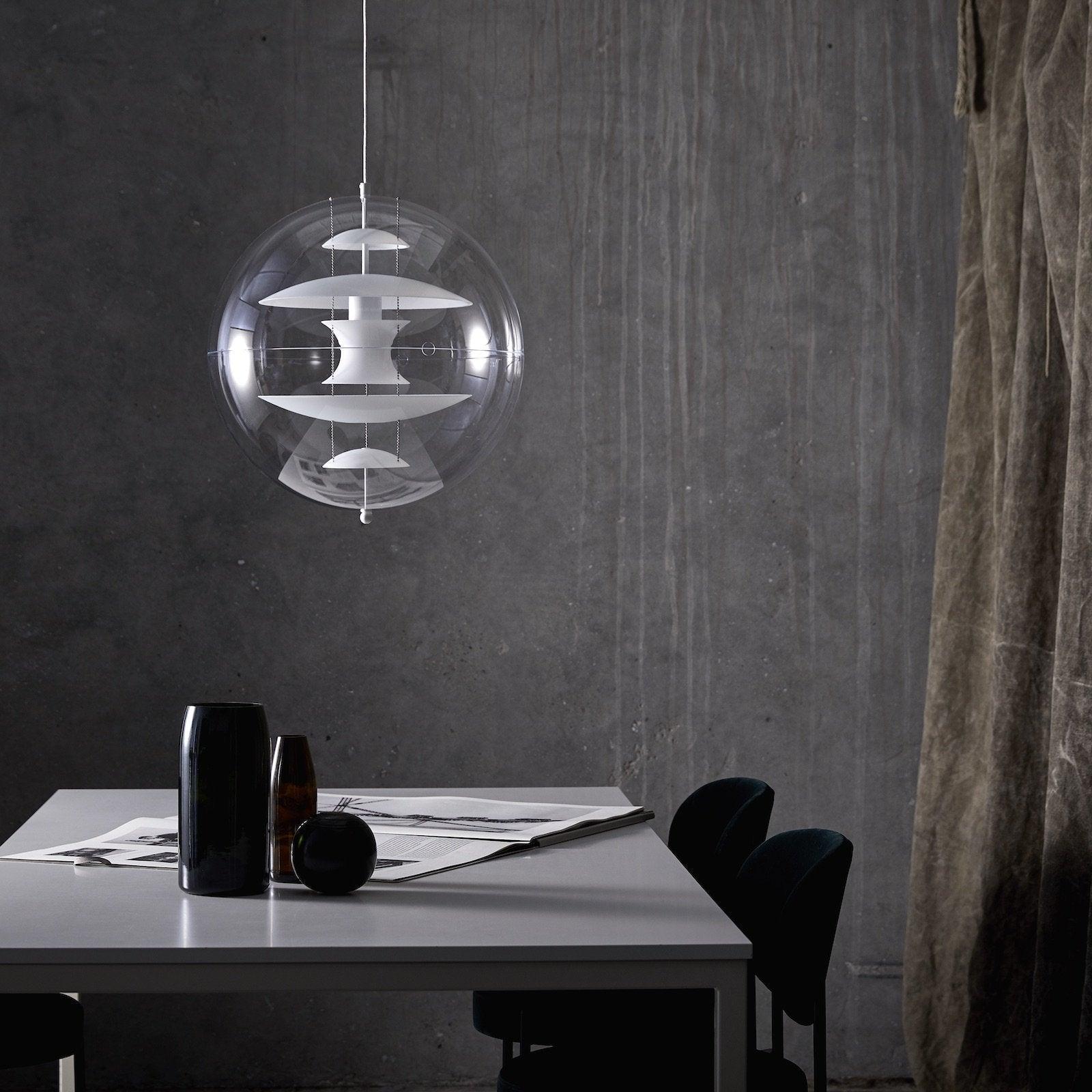 Luminous Sphere Modern Metal Acrylic Pendant Light