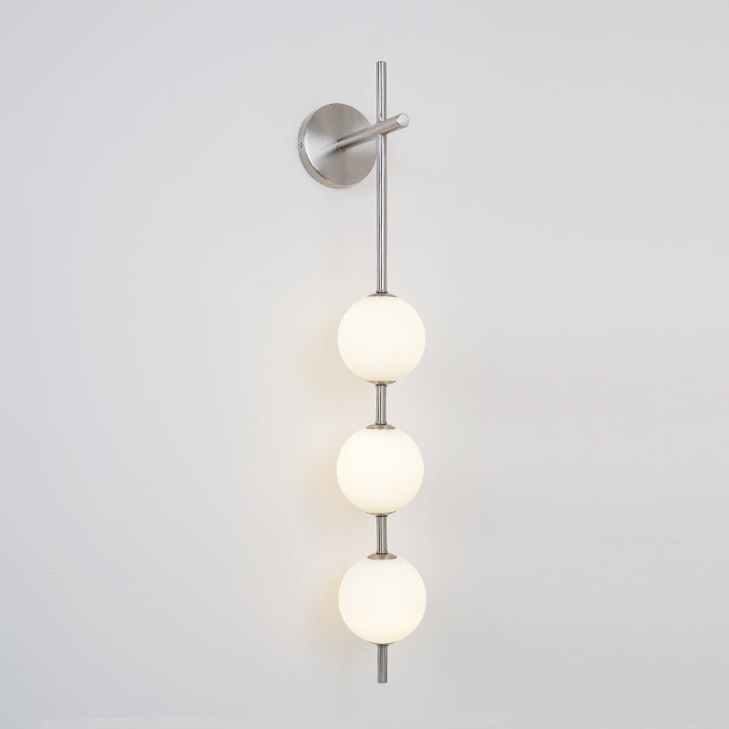 Evelia Nordic Vertical Plastic Globe Wall Light