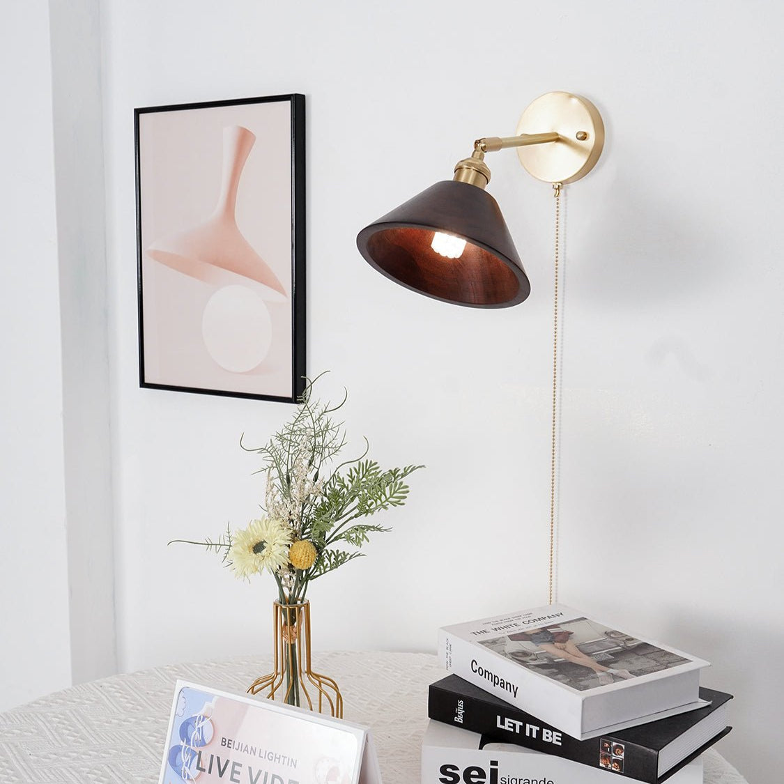 Everwood Nordic Walnut Wall Light