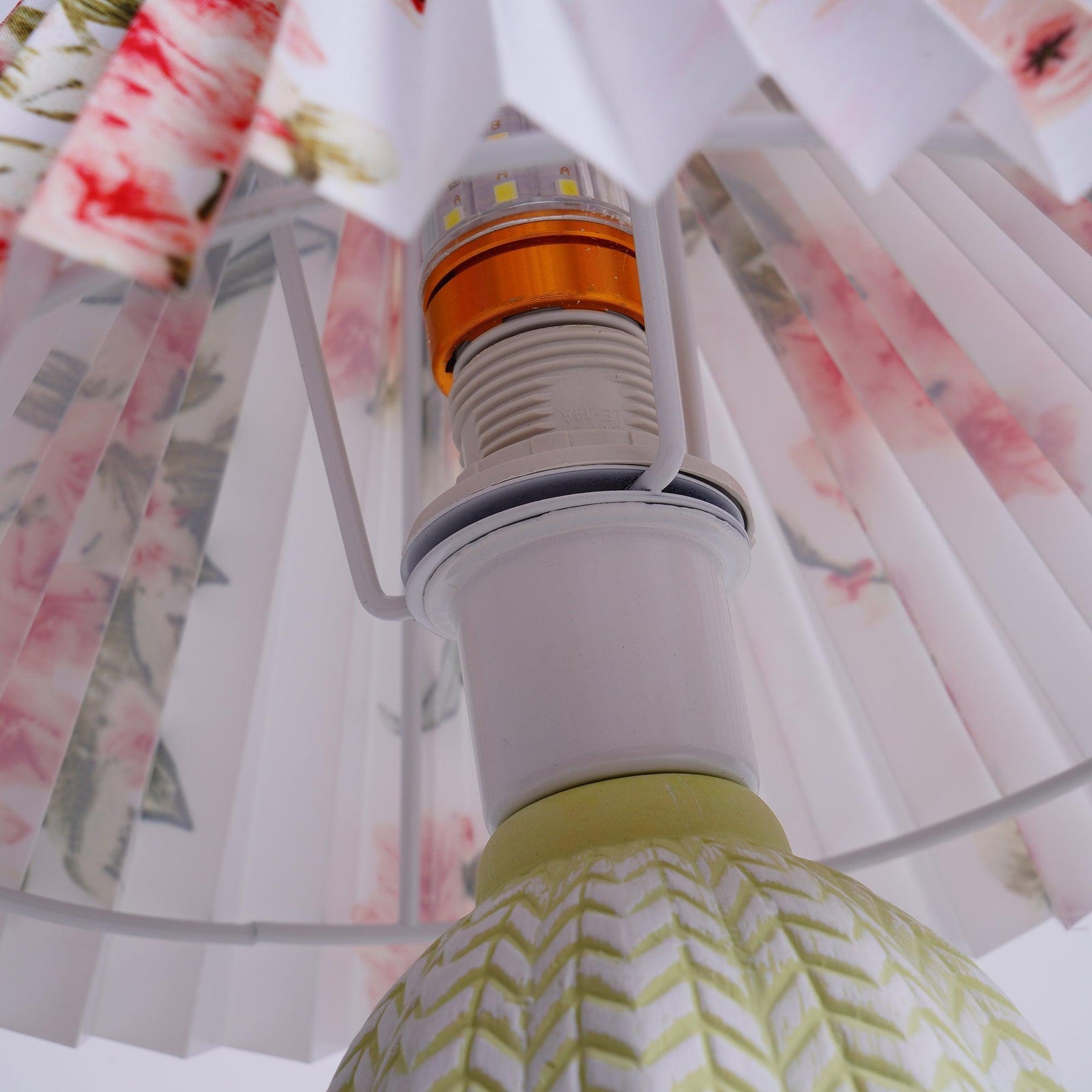 Elowen Vintage Pleated Ceramic Table Lamp