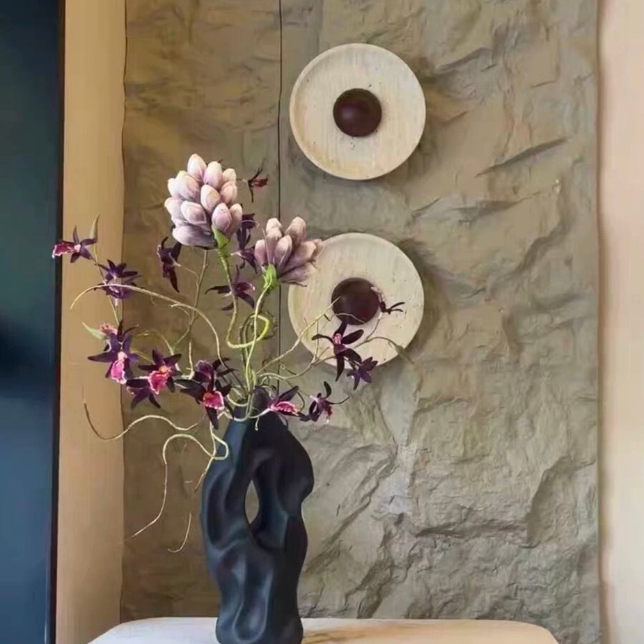 Travertine Stone Wabi Sabi Wall Light