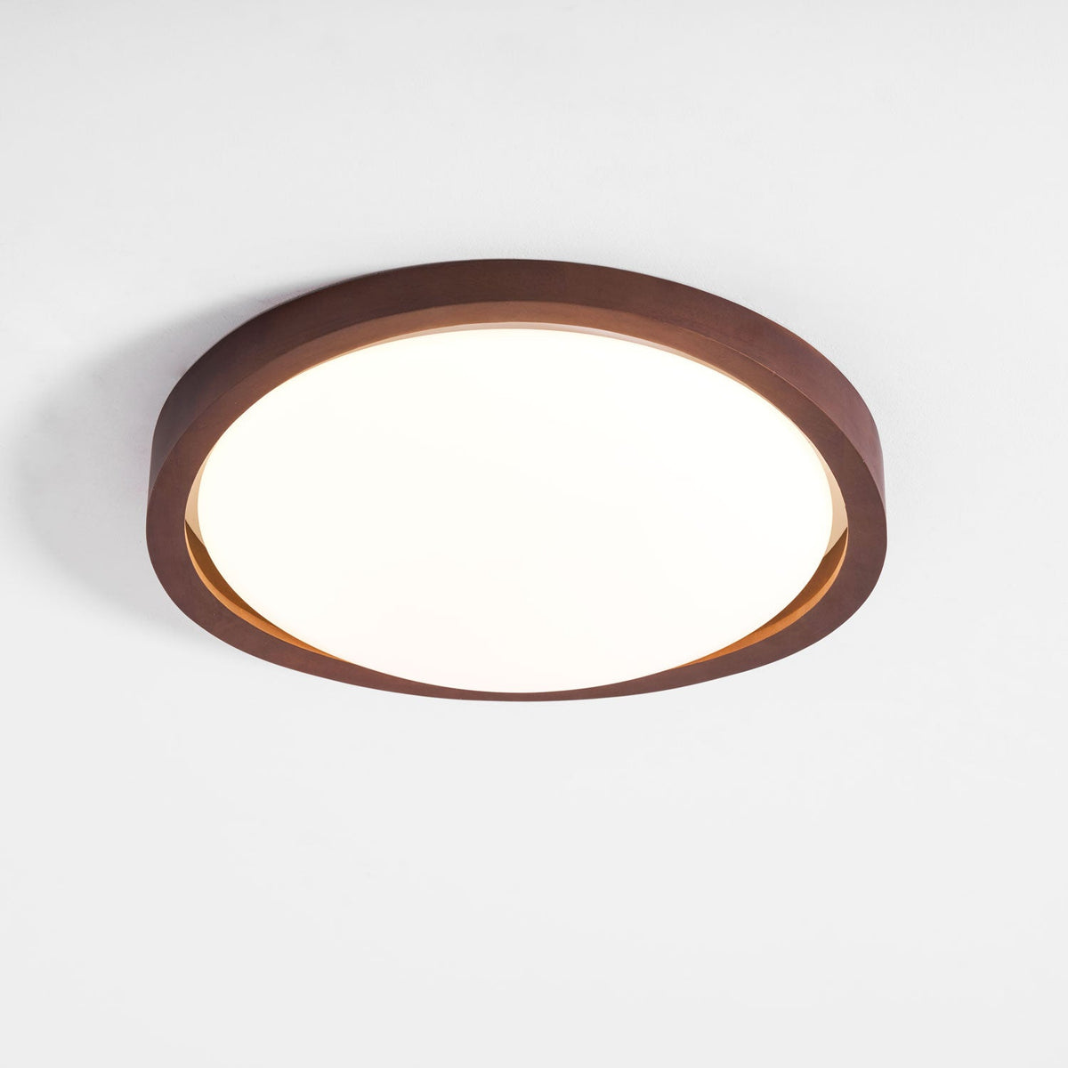 Althea Modern Wood & Acrylic Curved Edge LED Ceiling Light