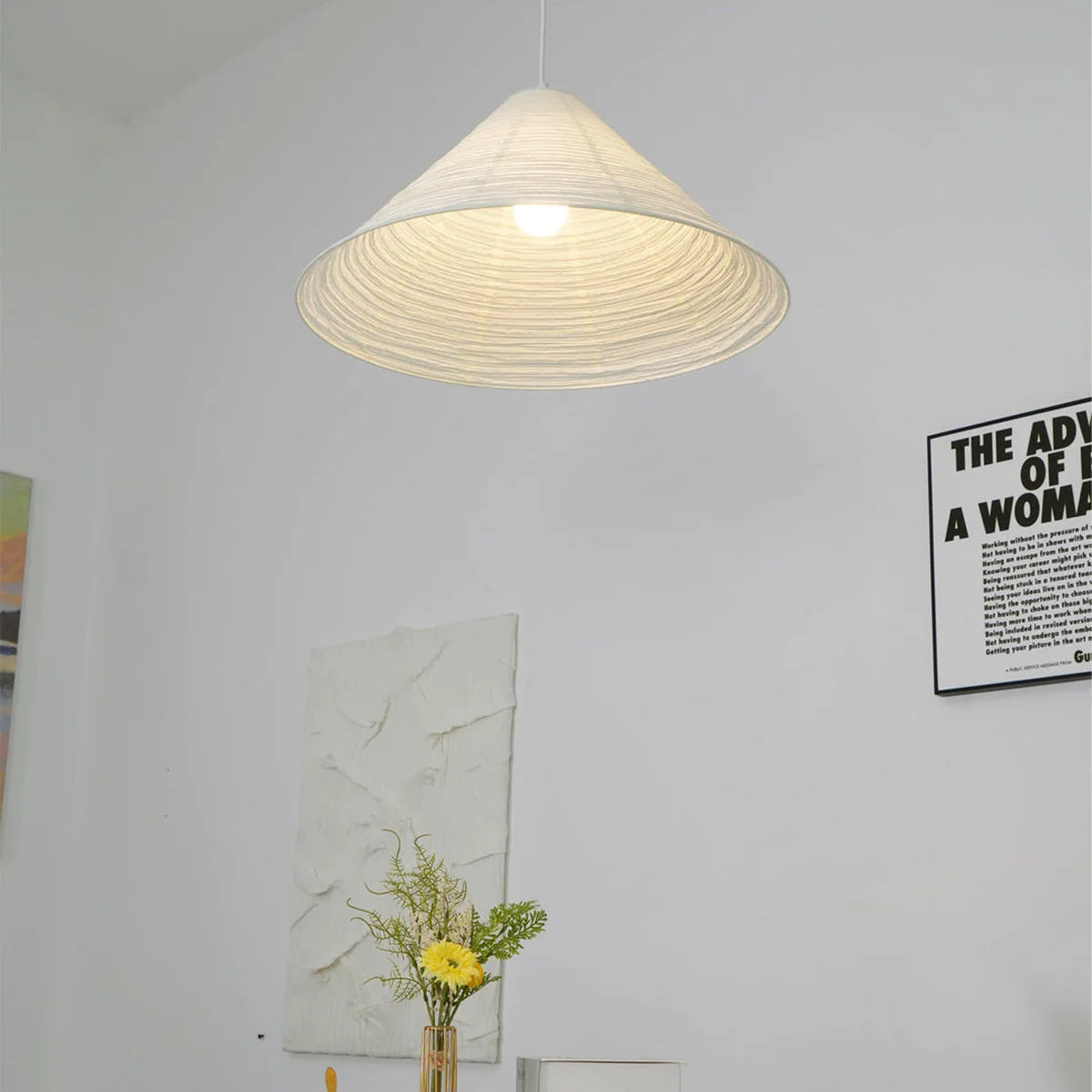 Shoto Serenity Washi Paper Japandi Pendant Light