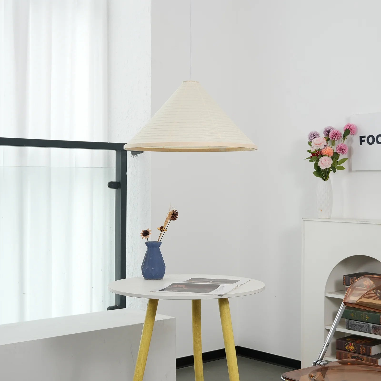 Shoto Serenity Washi Paper Japandi Pendant Light